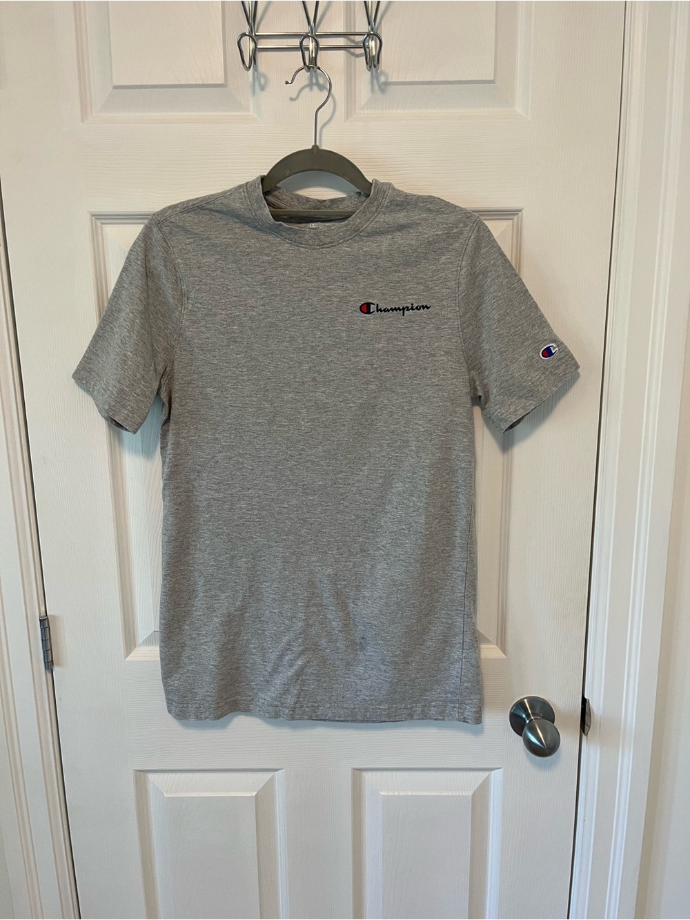 Champion HeatherGrey Short Sleeve Logo Tee